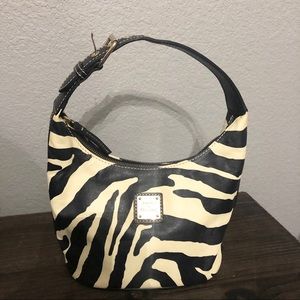 DOONEY AND BURKE SMALL ZEBRA PURSE